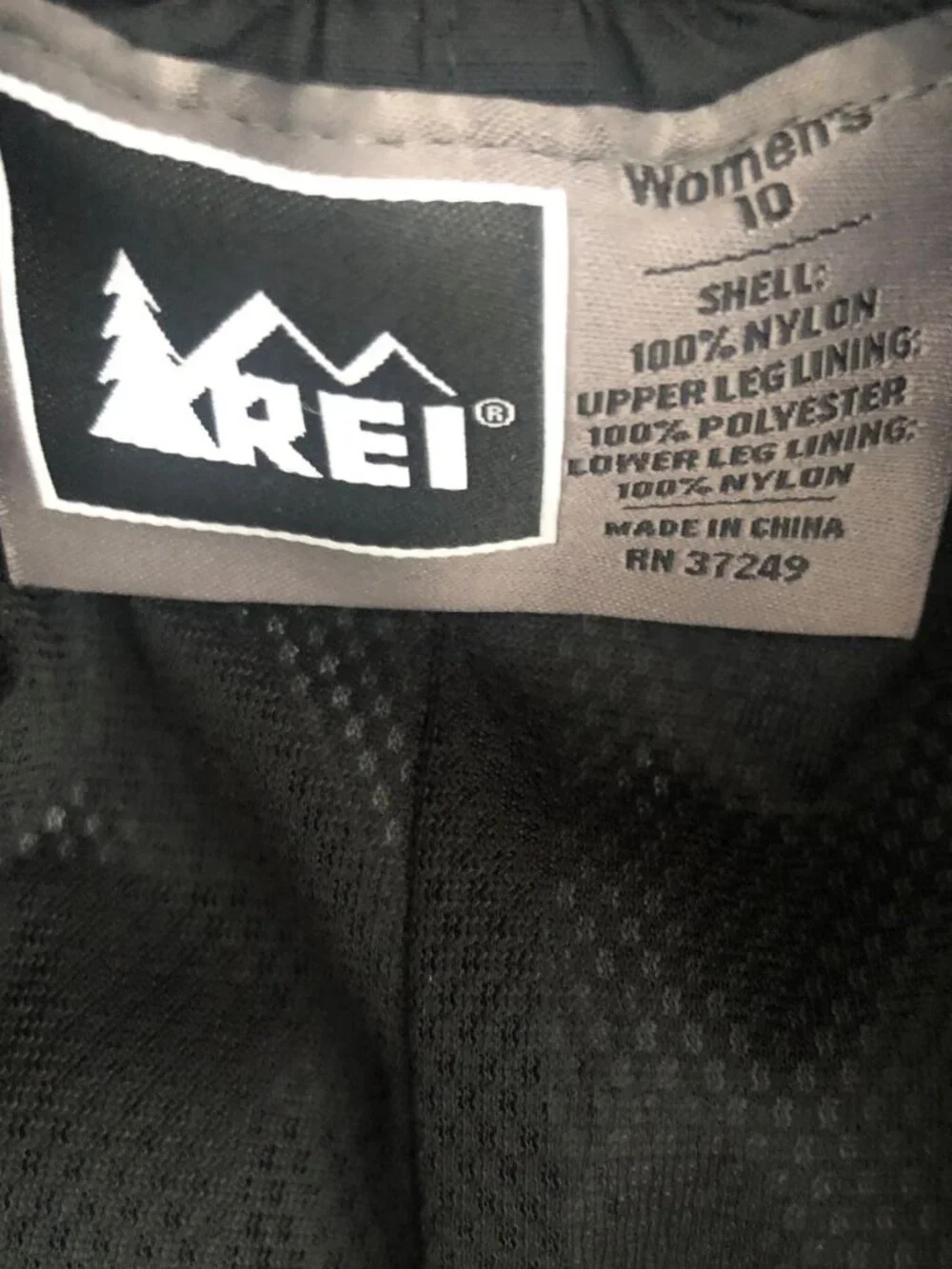 REI Black Waterproof Alpine Lake Rain Snow Pants Women's Size 10 NWT